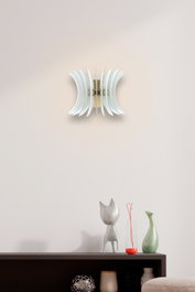 Opviq Lámpara de pared wing sconce 206-WB Blanca